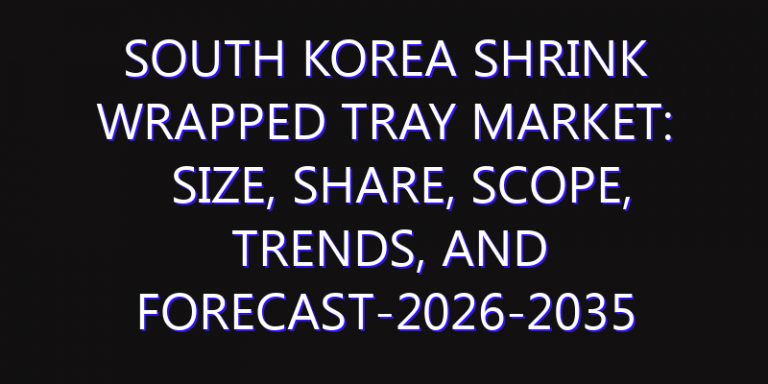 South Korea Shrink Wrapped Tray Market: Size, Share, Scope, Trends, and Forecast-2026-2035