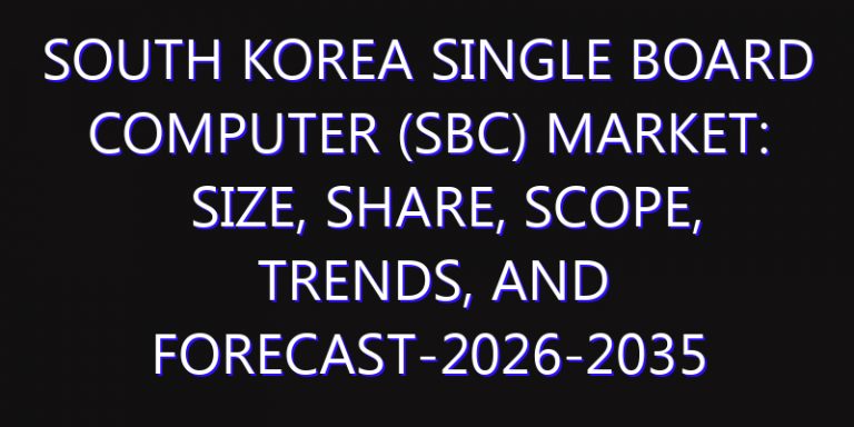 South Korea Single Board Computer (SBC) Market: Size, Share, Scope, Trends, and Forecast-2026-2035