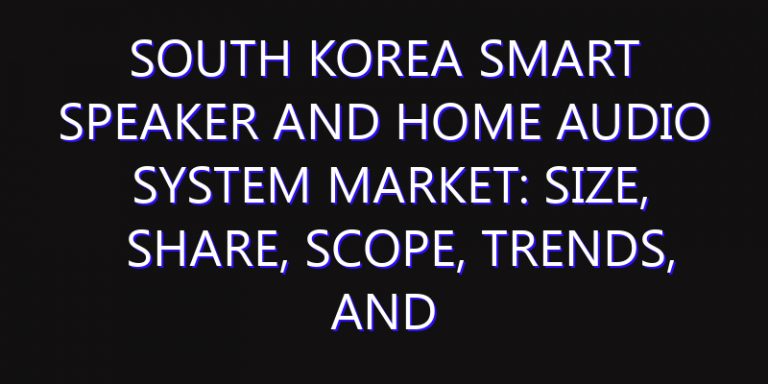 South Korea Smart Speaker and Home Audio System Market: Size, Share, Scope, Trends, and Forecast-2026-2035