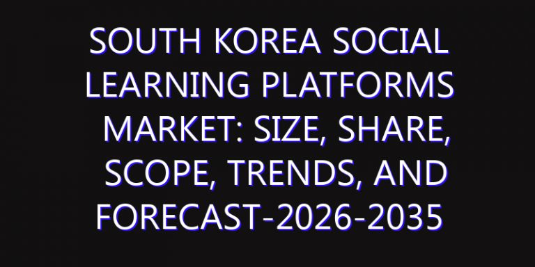 South Korea Social Learning Platforms Market: Size, Share, Scope, Trends, and Forecast-2026-2035