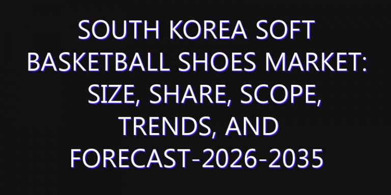 South Korea Soft Basketball Shoes Market: Size, Share, Scope, Trends, and Forecast-2026-2035