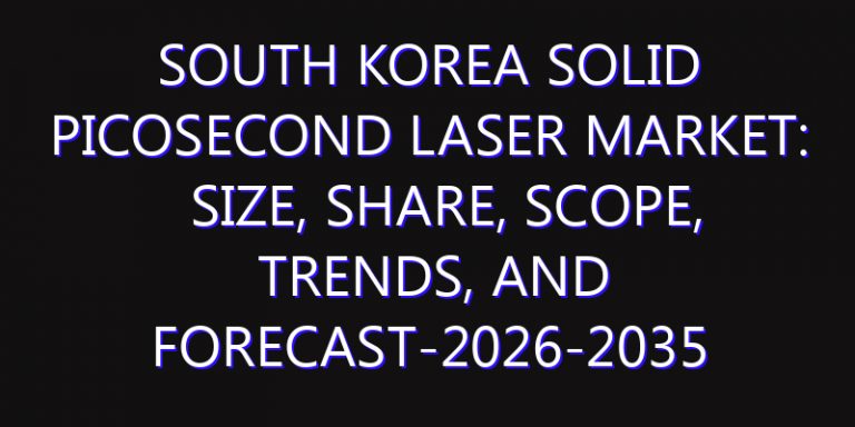 South Korea Solid Picosecond Laser Market: Size, Share, Scope, Trends, and Forecast-2026-2035
