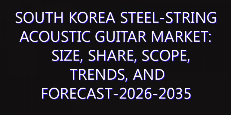 South Korea Steel-string Acoustic Guitar Market: Size, Share, Scope, Trends, and Forecast-2026-2035