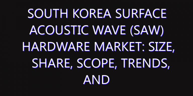 South Korea Surface Acoustic Wave (SAW) Hardware Market: Size, Share, Scope, Trends, and Forecast-2026-2035