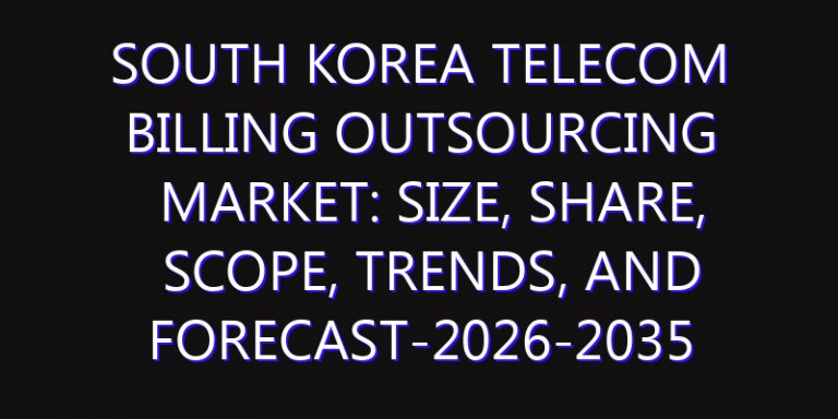 South Korea Telecom Billing Outsourcing Market: Size, Share, Scope, Trends, and Forecast-2026-2035