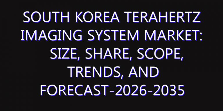 South Korea Terahertz Imaging System Market: Size, Share, Scope, Trends, and Forecast-2026-2035