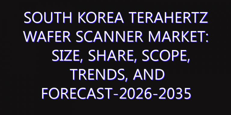 South Korea Terahertz Wafer Scanner Market: Size, Share, Scope, Trends, and Forecast-2026-2035