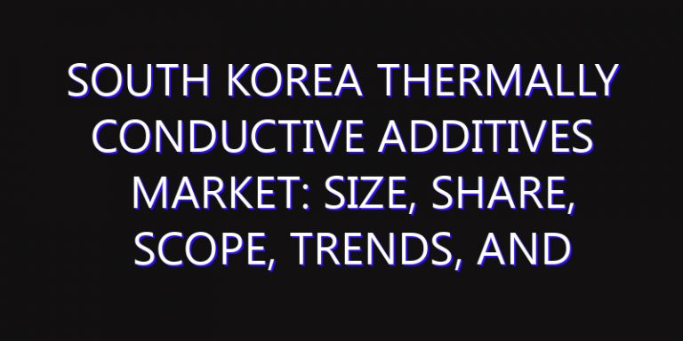 South Korea Thermally Conductive Additives Market: Size, Share, Scope, Trends, and Forecast-2026-2035