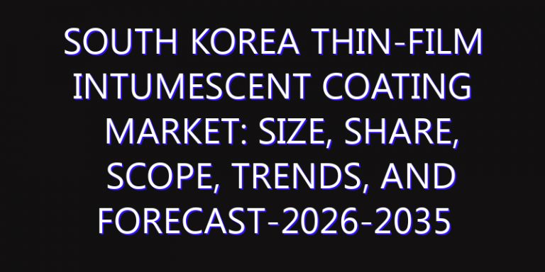 South Korea Thin-film Intumescent Coating Market: Size, Share, Scope, Trends, and Forecast-2026-2035