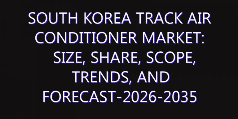 South Korea Track Air Conditioner Market: Size, Share, Scope, Trends, and Forecast-2026-2035