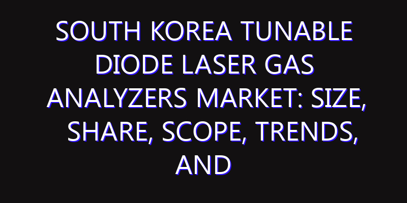 South Korea Tunable Diode Laser Gas Analyzers Market: Size, Share, Scope, Trends, and Forecast-2026-2035
