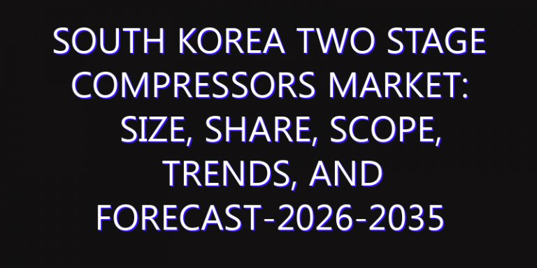 South Korea Two Stage Compressors Market: Size, Share, Scope, Trends, and Forecast-2026-2035