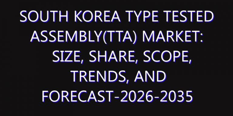South Korea Type Tested Assembly(TTA) Market: Size, Share, Scope, Trends, and Forecast-2026-2035