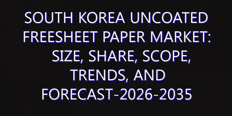 South Korea Uncoated Freesheet Paper Market: Size, Share, Scope, Trends, and Forecast-2026-2035