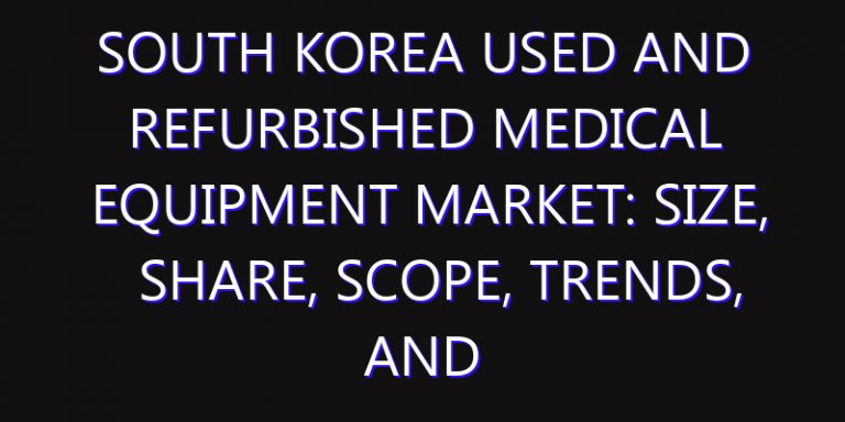 South Korea Used and Refurbished Medical Equipment Market: Size, Share, Scope, Trends, and Forecast-2026-2035