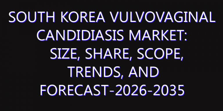 South Korea Vulvovaginal Candidiasis Market: Size, Share, Scope, Trends, and Forecast-2026-2035