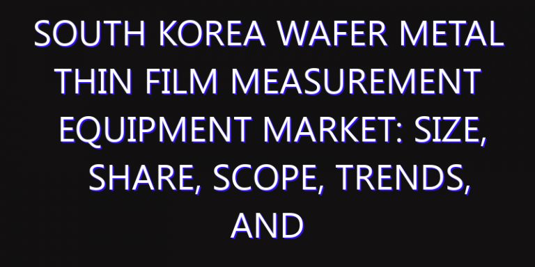 South Korea Wafer Metal Thin Film Measurement Equipment Market: Size, Share, Scope, Trends, and Forecast-2026-2035