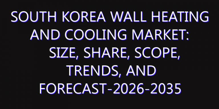 South Korea Wall Heating and Cooling Market: Size, Share, Scope, Trends, and Forecast-2026-2035