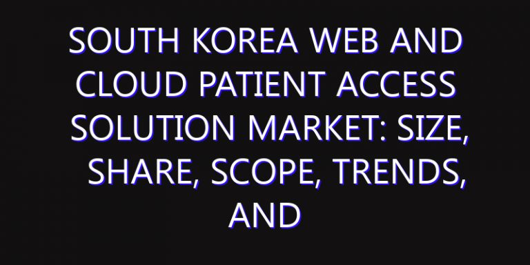 South Korea Web and Cloud Patient Access Solution Market: Size, Share, Scope, Trends, and Forecast-2026-2035