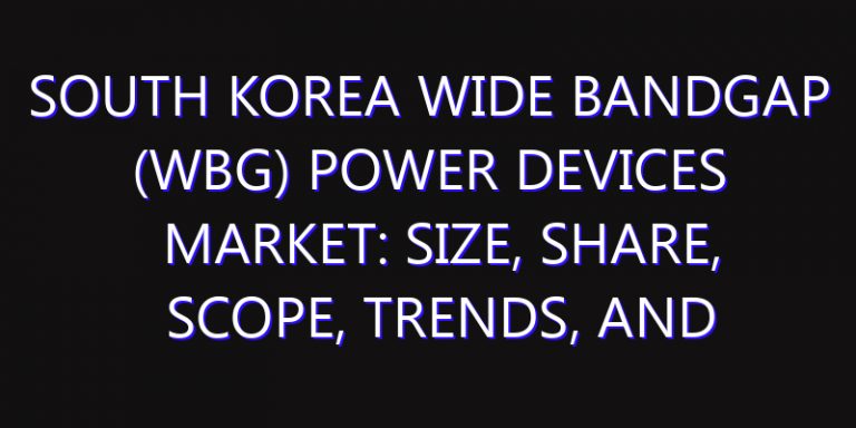 South Korea Wide Bandgap (WBG) Power Devices Market: Size, Share, Scope, Trends, and Forecast-2026-2035