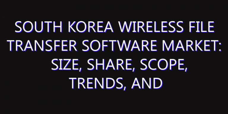 South Korea Wireless File Transfer Software Market: Size, Share, Scope, Trends, and Forecast-2026-2035