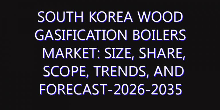 South Korea Wood Gasification Boilers Market: Size, Share, Scope, Trends, and Forecast-2026-2035