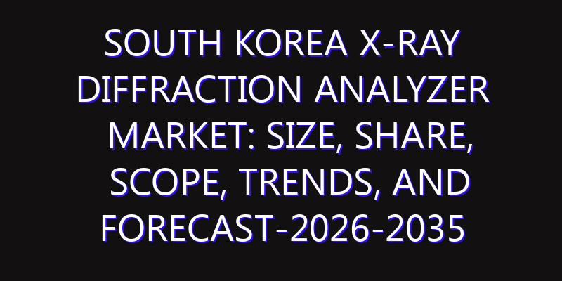 South Korea X-ray Diffraction Analyzer Market: Size, Share, Scope, Trends, and Forecast-2026-2035