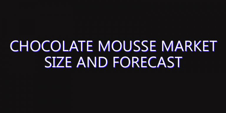 Chocolate Mousse Market Size And Forecast
